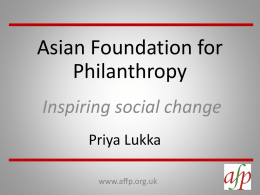 Priya Lukka - London International Development Centre