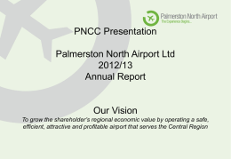 Palmerston North Airport PowerPoint Template