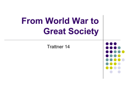 From World War to Great Society