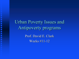 Urban Poverty Issues - مركز الأمير سلمان