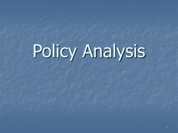 Policy Analysis - University of Florida