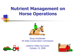 Nutrient Management Law Changes, They Are Coming