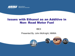 Issues with Ethanol as an Additive in Non