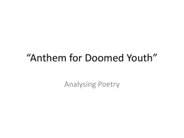Anthem of Doomed Youth”