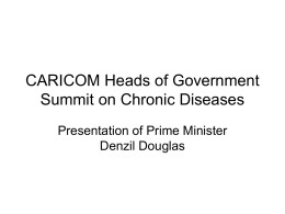 Summit Presentation - CARICOM Secretariat