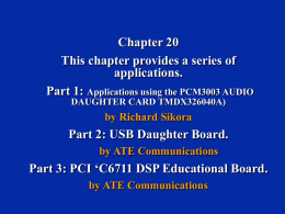 Chapter 20 - Audio Daughtercard