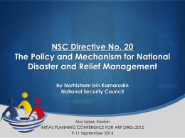 NSC Directive No. 20