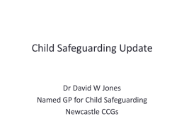 Safeguarding Update