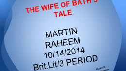 THE WIFE OF BATH’S TALE
