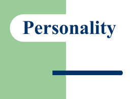 Personality - Adair County Schools