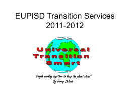 EUPISD Transition Services 2011-2012