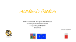 Academic freedom - Aarhus Universitet