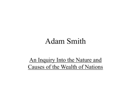 Adam Smith - Baylor University
