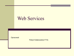 Web Service - Instytut Podstaw Informatyki PAN