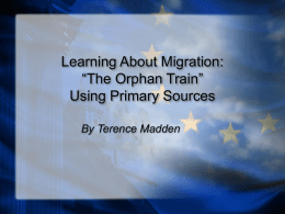 Learning About Migration: &ldquo;The Orphan Train&rdquo; Using Primary