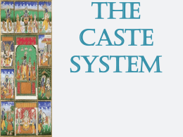 The Hindu Caste System - My Social Studies Teacher