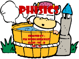 PHYSICS - SCIENCE for YOU