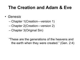Adam & Eve, Cain & Abel, Abraham & Isaac, Lot, and Jeptha