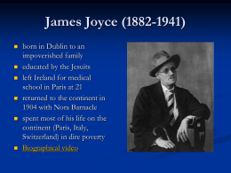 James Joyce (1882-1941)