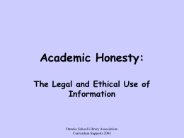 Academic Integrity:Student version