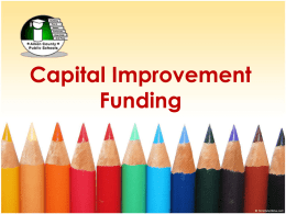 Capital Improvement Funding - Aiken County Public School