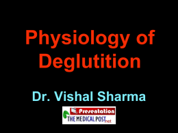 Physiology of degluttition