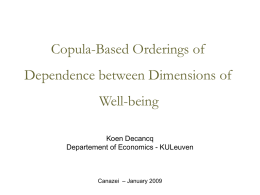 Dependence orderings - University of Verona