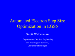 EGS5 Transport Mechanics and Step Size Optimization