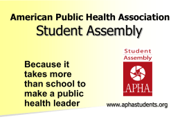 Public Health Student Caucus