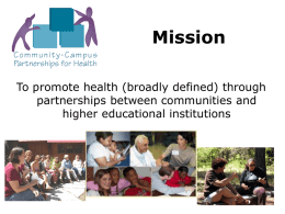 Our Mission - Canadian Alliance for Community Service Learning