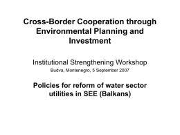 Cross-Border Cooperation through Environmental Planning