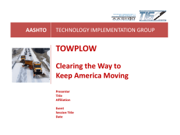 TowPlow Presentation