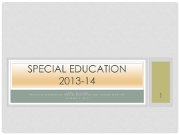 Special Education 2013-14 - Natomas Unified School District