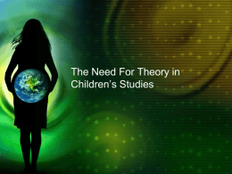 PRAXIS in Children’s Studies