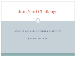 JunkYard Challenge