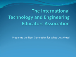 The International Technology and Engineering Educators