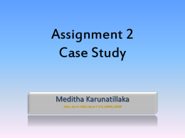 Assignment 2 Case Study