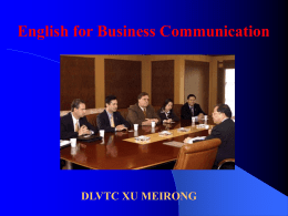 English Business Correspondence