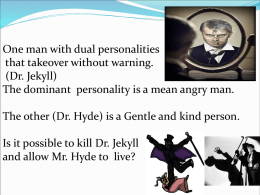 Dr. Jekyll and Mr. Hyde Released From the Law, Bound to Christ