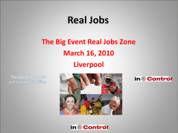 Real jobs 15.00 Andrew Tyson, In Control