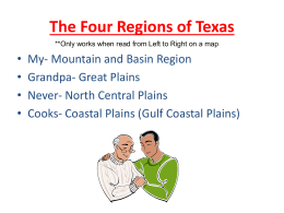 The Four Regions of Texas