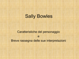 Sally Bowles - Mario Faraone