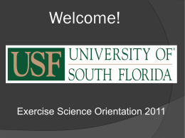 Welcome [www.coedu.usf.edu]