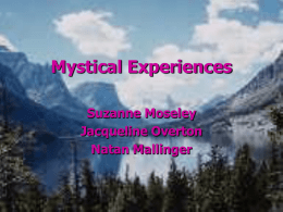 Mystical Experiences - UCSD Cognitive Science