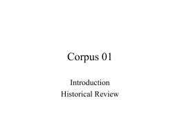Corpus 01 - Xiamen University