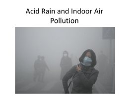 Acid Rain and Indoor Air Pollution
