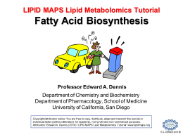 Fatty Acid Biosynthesis