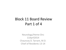 Block 11 Board Review Part 1 of 4