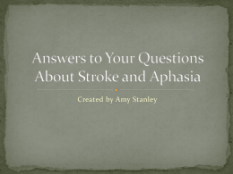 Everyday Facts About Strokes and Aphasia