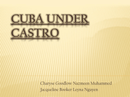 Cuba Under Castro - Fairfield-Suisun Unified School District